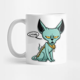 Lying cat Mug